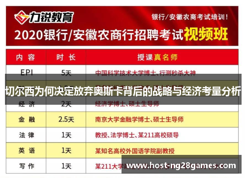 切尔西为何决定放弃奥斯卡背后的战略与经济考量分析